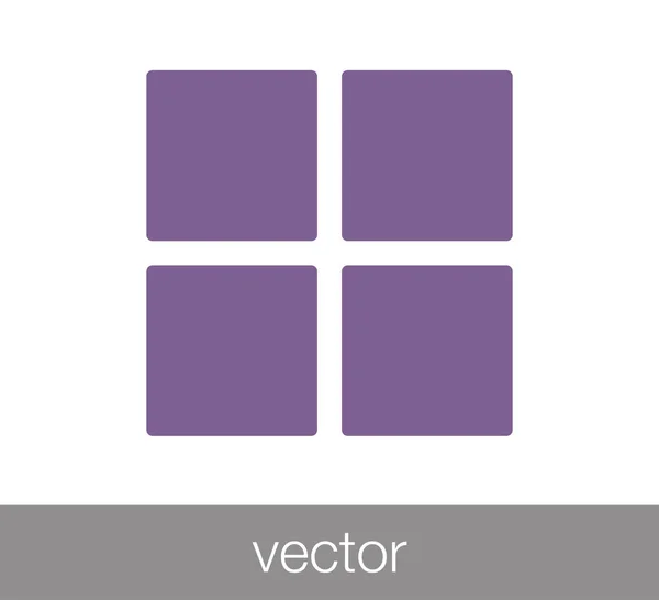 Cubes web icon. — Stock Vector