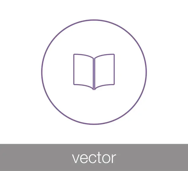 Libro Icono plano — Vector de stock