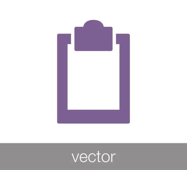 Nota simple icono web . — Vector de stock