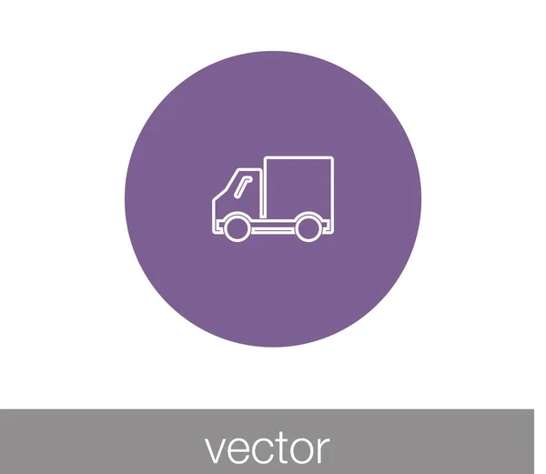 Значок вантажівки. значок доставки — стоковий вектор