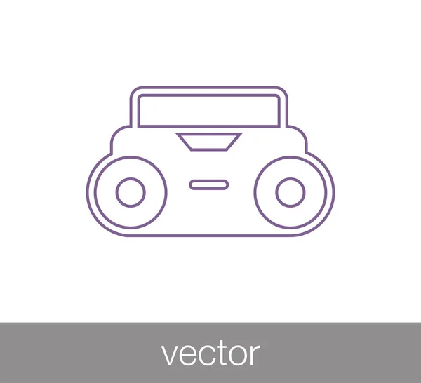 Illustration zum Radiosymbol — Stockvektor
