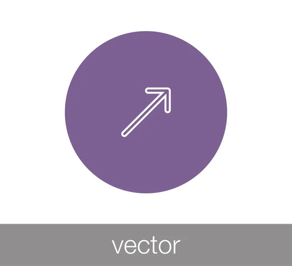Arrow flat icon — Stock Vector
