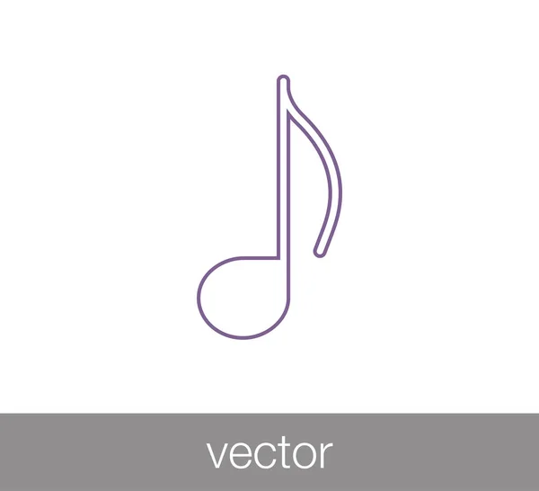 Musik not ikon. — Stock vektor