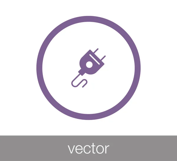 Plug icono simple — Vector de stock