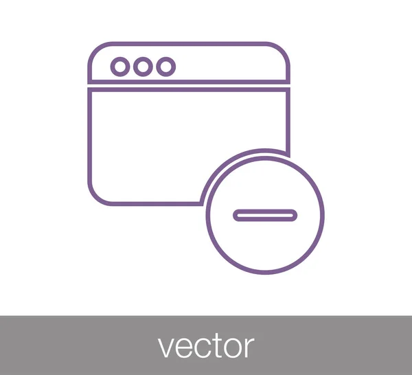 Fenêtre ou icône de programmation — Image vectorielle