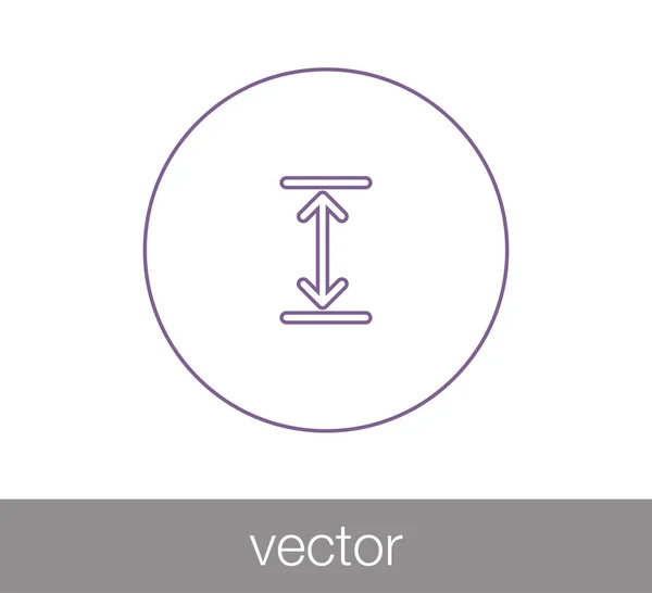 Icône symbole échelle — Image vectorielle