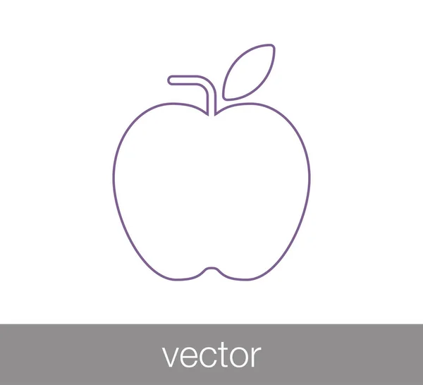 Apple Web-Ikone — Stockvektor