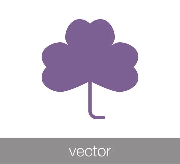 Icono de hoja floral — Vector de stock