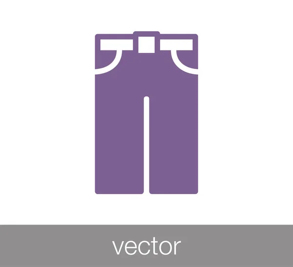 Hombre pantalones icono — Vector de stock