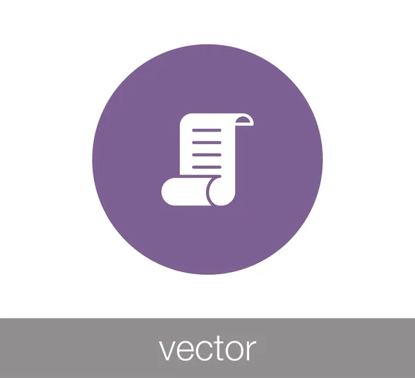 Documentatie platte pictogram — Stockvector
