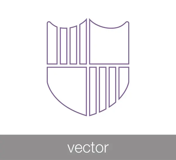 Shield Web-Symbol — Stockvektor