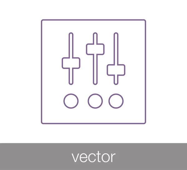 Pictogram bedieningspaneel — Stockvector