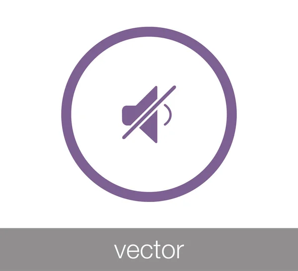 Icono de volumen mudo — Vector de stock