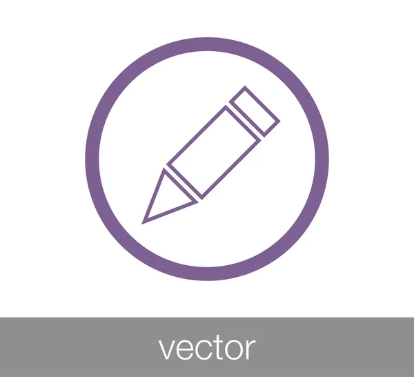 Icono web pluma — Vector de stock