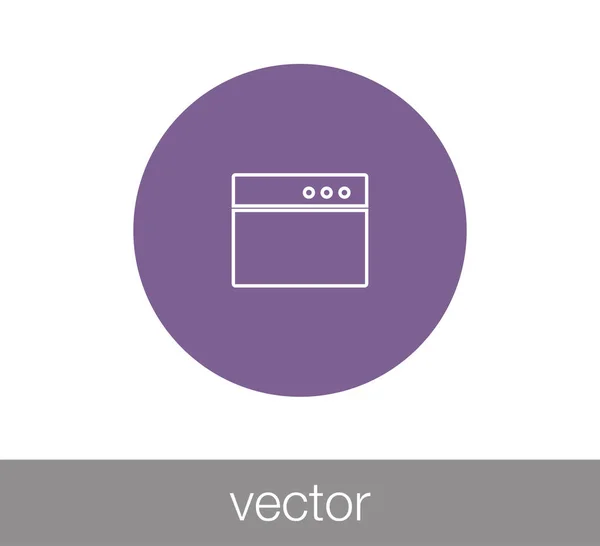 Fönster eller programmering ikon — Stock vektor