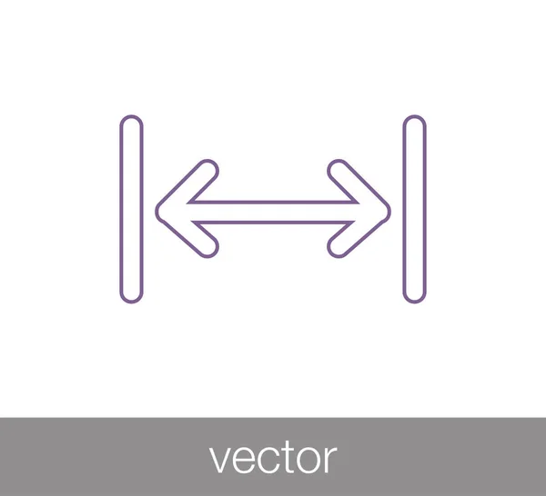 Шкала символ значок — стоковий вектор