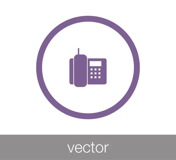 Telefone Flat Icon. — Vetor de Stock