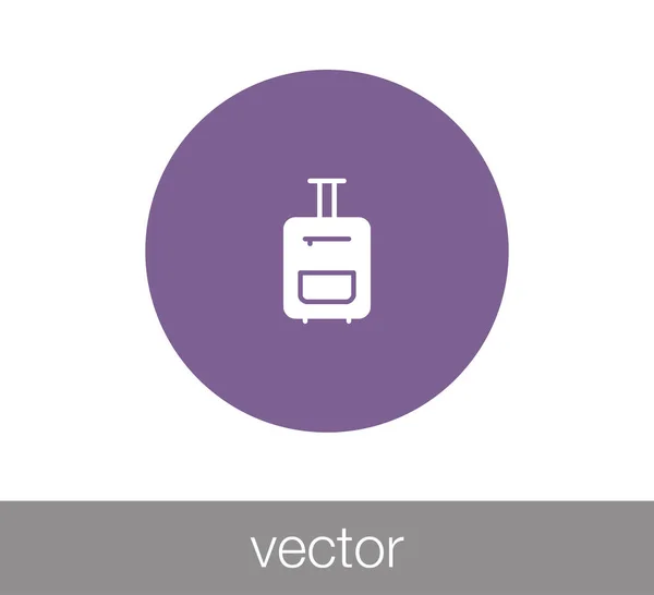 Luggage flat icon — Stock Vector