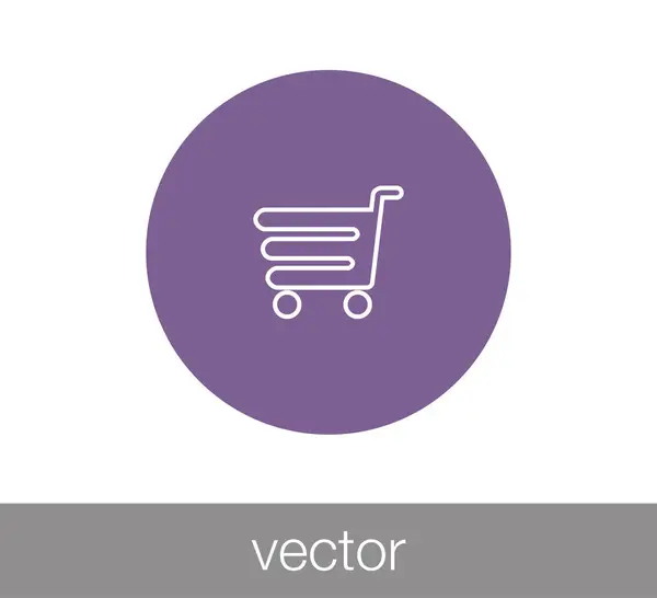 Icono del carrito de compras — Vector de stock