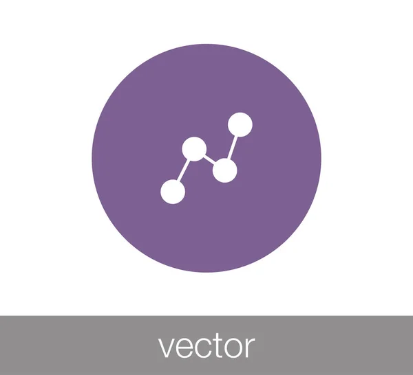 Ícone de rede hierárquica — Vetor de Stock