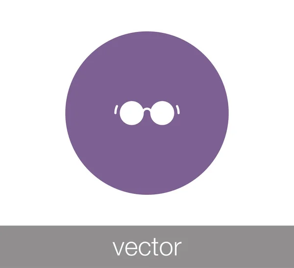 Gafas de sol Icono plano — Vector de stock