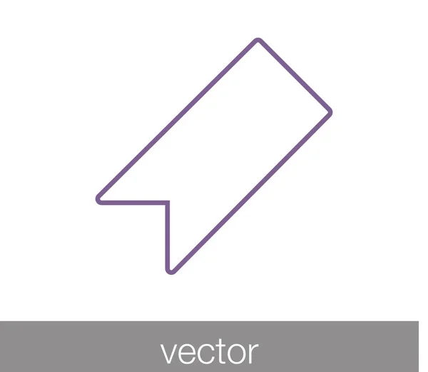 Marcador icono simple — Vector de stock