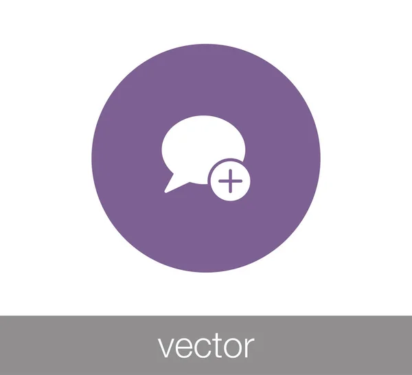 Icono del chat. Icono de comentario . — Vector de stock