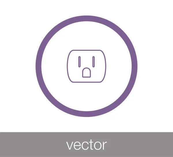 Socket Web-Ikone. — Stockvektor