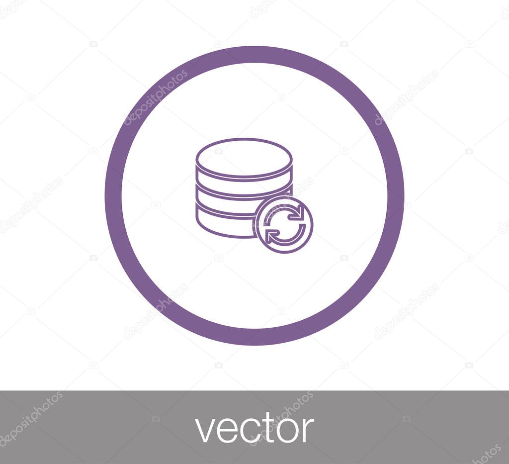 Server icon. data center icon