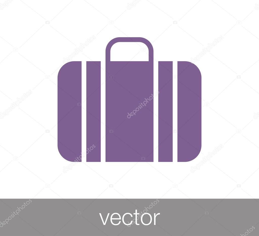 Luggage flat icon