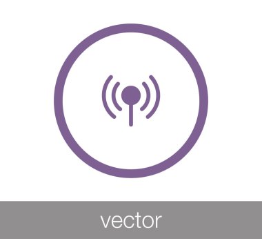 WiFi simgesi. Kablosuz simgesi.