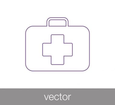 First aid kit icon. clipart