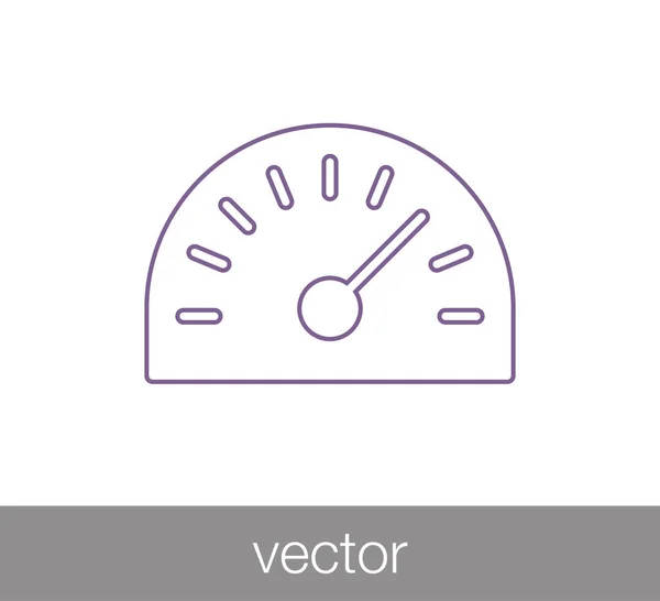 Ícone medidor de velocidade —  Vetores de Stock