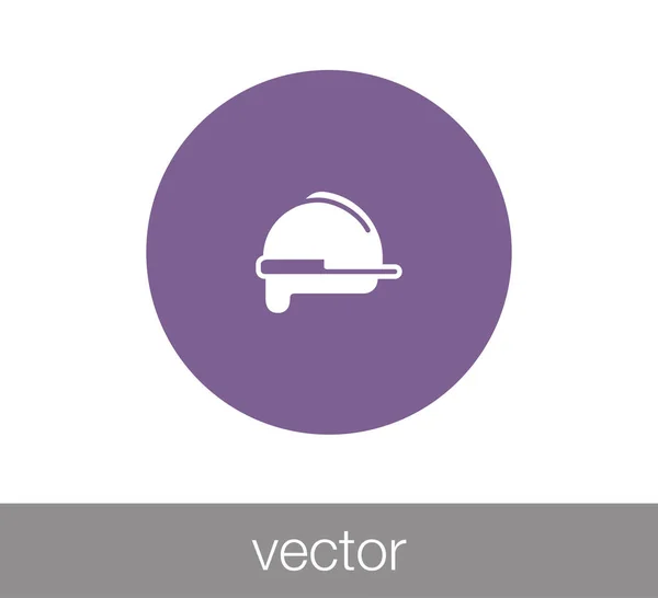 Worker's helmet icon — Stock Vector