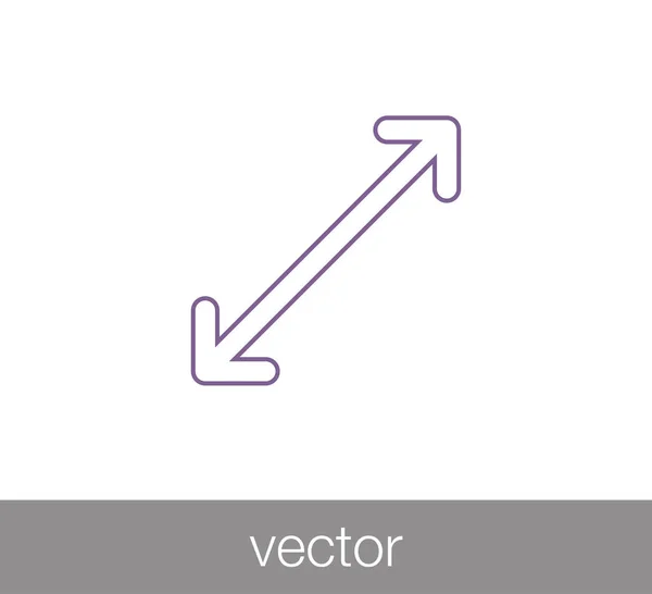 Měřítka symbolu ikona — Stockový vektor