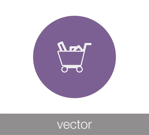 Shopping cart icon — Stock Vector