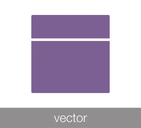 Ícone de layout de slides — Vetor de Stock