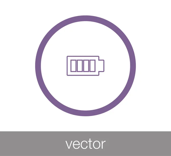 Icône de charge de batterie — Image vectorielle