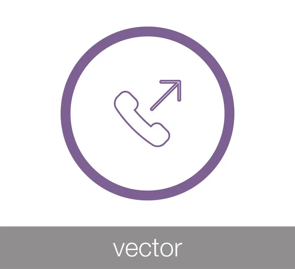 Telefone Flat Icon. — Vetor de Stock