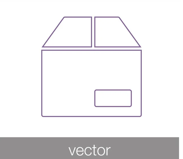 Значок коробки. Ref-box — стоковый вектор