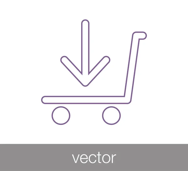 Shopping cart icon — Stock Vector