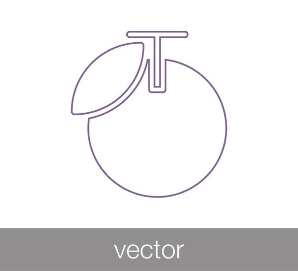 Icono naranja simple — Vector de stock