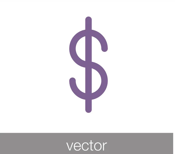 Pénz ikonra. Pénzügy-ikon. — Stock Vector