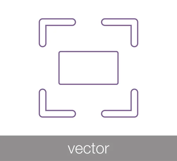 Kamera-Zoom-Symbol — Stockvektor