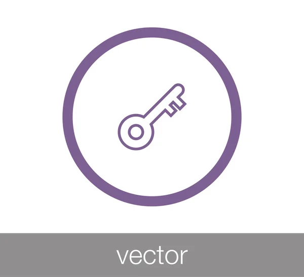 Ключевая веб-иконка — стоковый вектор