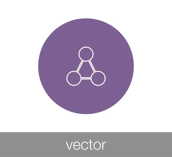 Hierarki netværksikon – Stock-vektor