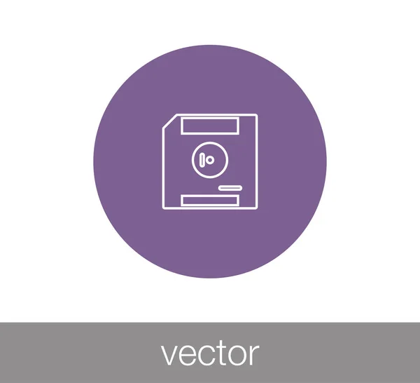 Storage disk icon — Stock Vector