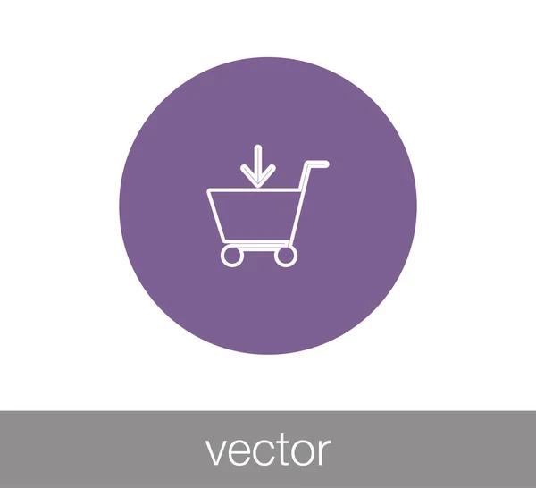 Shopping cart icon — Stock Vector