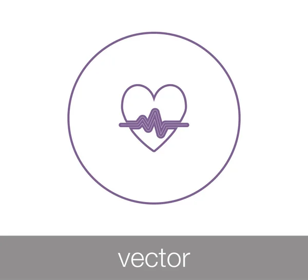 Heart beat icon — Stock Vector