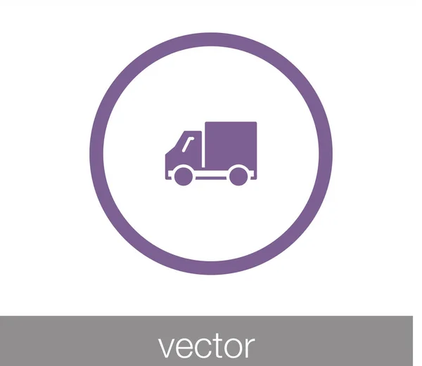 Ícone de caminhão. ícone de entrega — Vetor de Stock